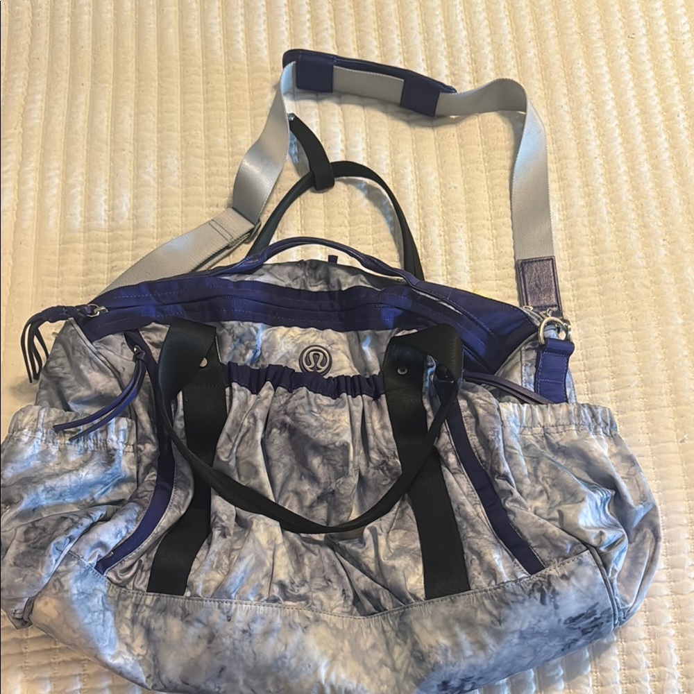 Stylish Blue and Gray Women's Bag
